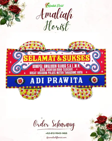 Papan Bunga Ucapan Selamat Pulokencana